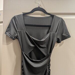 Ruched Little Black Dress